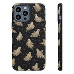 Vintage Ghost Pattern phone case | Halloween spooky stars design