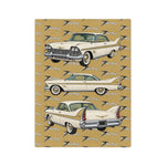 1959 Fury Cream Gold Microfiber Throw Blanket Classic Car Gift