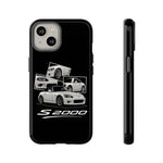 White S2000 Roadster Collage JDM Tough Phone Case Cover Gift