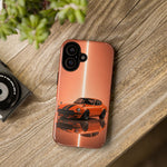Orange 240Z Phone Case, Classic JDM Sports Car Racing Stripe Cover