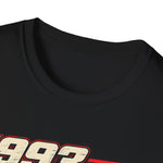 1993 911 RS America T-Shirt — Vintage Red Porsche Sports Car Graphic Tee