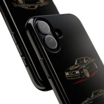 Trans Am Phone Case Black Gold, Three-View Vector Tough Cover