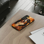 Bernese Mountain Dog Portrait Tough Phone Case - Warm Paint Splatter