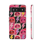 Pop Art Lips and Lightning Bolt Phone Case