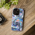 Chrome Metallic Swirl  Art Tough Phone Case