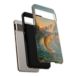 Leaping Golden Trout Lake Scene phone case | Tough Cover