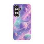 Pastel Galaxy Planet Vaporwave Art Tough Phone Case