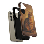 Abyssinian Warm Ticked Portrait Art Tough Phone Case