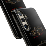 Trans Am Phone Case Black Gold, Three-View Vector Tough Cover