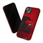 Red Mustang Art Phone Case, GT500 American Muscle Car Tough Cover