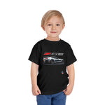 Z06 Silver Rear View Graphic Toddler T-Shirt Muscle Car Tee