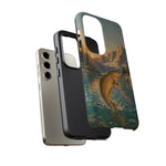 Leaping Golden Trout Lake Scene phone case | Tough Cover