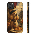 Poodle in Beret Phone Case | Vintage Paris Café Illustration