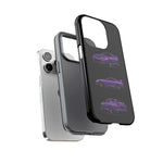 MK4 Supra Phone Case Purple, Three-View Vector Cover