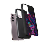 Neon Parrot Cocktails phone case | Tough Cases