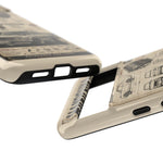 Silver Hakosuka Phone Case, Vintage JDM Infographic Cover
