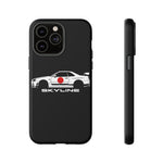 R34 Skyline Japanese Flag Race Car Phone Case | JDM GT-R Tough Cover