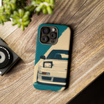 S13 Teal White Pop-up Tough Phone Case for JDM Fans