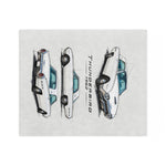 1962 Thunderbird Car Illustration Blanket | Vintage Classic Car Throw