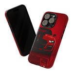 Red Mustang Art Phone Case, GT500 American Muscle Car Tough Cover