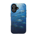 Amberjack School Phone Case, Open Water Sunlight Tough Cover