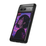 Melancholy Anime Girl Phone Case Vaporwave Tough Case