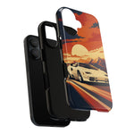 Retro Sunset Countach phone case | Sports car tough cover