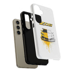 Z06 Corvette Phone Case, Yellow Sketch Reveal Chrome Cover