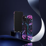Neon Samurai Katana Rain Vaporwave Art Tough Phone Case