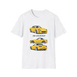 Yellow S2000 Car Trio Illustration T-Shirt | Sports Car JDM Design