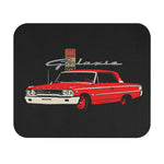 Red 1960s Galaxie Car Mouse Pad | Retro Classic Car Desk Mat
