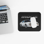 IROC-Z Retro 80s Car Mouse Pad – White Camaro Coupe Art, Non-Slip Rubber Base