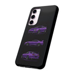 MK4 Supra Phone Case Purple, Three-View Vector Cover