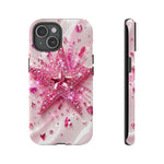Pink Glitter Star Tough Case | Sparkle Phone Case