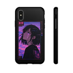 Melancholy Anime Girl Phone Case Vaporwave Tough Case