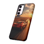 C8 Desert Highway Sunset Phone Case Tough Case for Corvette Drivers