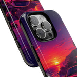 FD RX-7 Retro Sunset Sports Car Tough Case | Neon Vaporwave Beach Drive