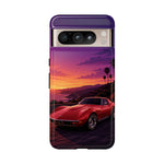 Red C3 Coastal Sunset Phone Case Classic Car Tough Case