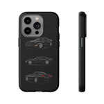 Black C5 Corvette Sports Car Phone Case Tough Multi View Print