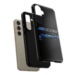 Blue C7 Z06 Sports Car Tough Phone Case Track Style Cover Gift