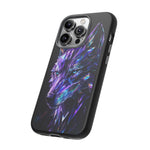 Holographic Wolf Phone Case, Fractured Prism Iridescent Cover