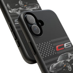 Black C6 Phone Case American Sports Car Tough Cover Gift