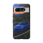 350Z Touge Blue Sports Car Road Sunset JDM phone case | Tough Cover