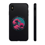 Great Dream Wave Circular Badge Vaporwave Phone Case – Japanese Aesthetic