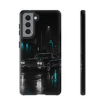 1965 Black Riviera car phone case | Retro Night Cityscape Tough Case