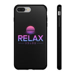 Relax Vaporwave Sunset Tough Phone Case Cover Gift Art