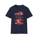 Red 1960 Corvette Convertible T-Shirt | Retro Classic Car Illustration