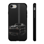 Nova SS Phone Case, Black 68 Muscle Car Silver Stripe Studio Cover