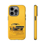 Golden Yellow Charger Phone Case, 68 Classic Muscle Car Tough Cover
