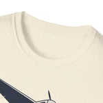 de Havilland Mosquito Minimalist silhouette Aviation T-Shirt for Pilots and Airplane Enthusiasts
